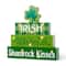 Glitzhome® 11.5'' Lighted St. Patrick's Wooden Block Table Sign